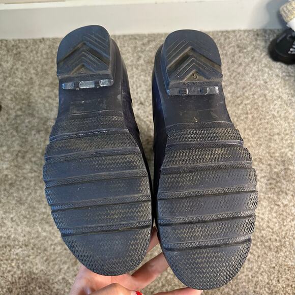 HUNTER BOOTS Women's Original Tall Gloss Rain Boots Size 8M/9F In Black - Picture 5 of 7